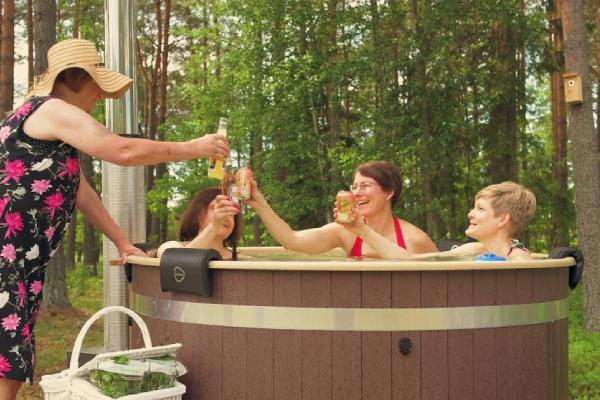 Steady - Hot tubbing is all about relaxation.