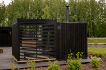 garden screen pergola sauna