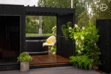 sauna pergola garden screen tub