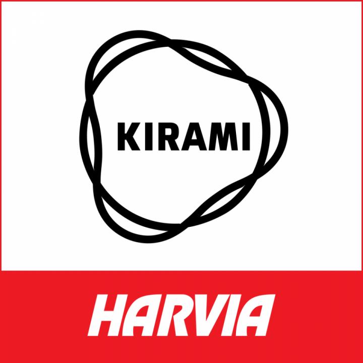 harvia logo endorsements kirami red