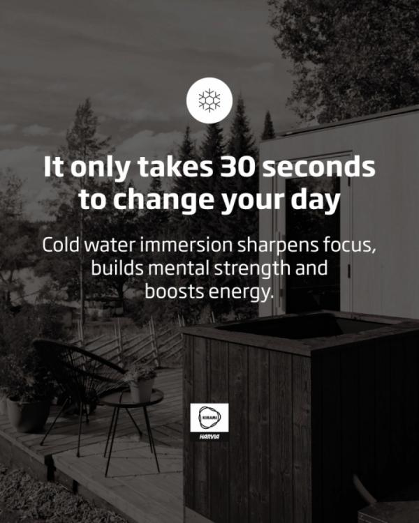 💦Cold water immersion sharpens focus, boosts energy and builds mental strength all in one breath💦⁠
⁠
Would you try it?⁠
⁠
Head over to our bio to find out more. ⁠
⁠
#ColdPlungeChallenge #KiramiColdTub #MindOverComfort #KiramiUK