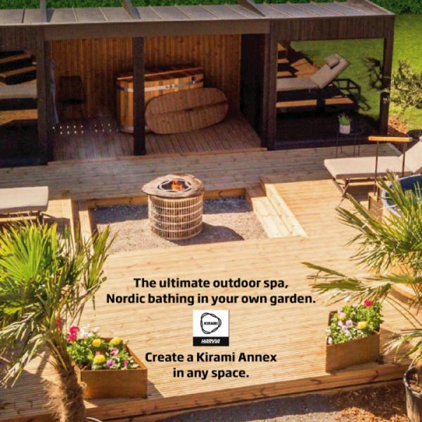✨ Design Your Ideal Outdoor Spa with Kirami ✨⁠
⁠
Envision immersing yourself in the tranquil luxury of your very own Kirami Annex a customised outdoor spa experience that delivers relaxation and sophistication straight to your garden.⁠
⁠
With the breath taking Kirami Annex range, you have the opportunity to craft a space that aligns seamlessly with your lifestyle. Whether you seek a snug getaway for two or a grand social area, we can adjust the dimensions of your annex and decking to harmonise with the Kirami products that inspire you. ⁠
⁠
Our approachable team is ready to assist you through every phase, from initial ideas to final setup. Contact us today to find out just how simple it is to infuse your garden with a hint of Nordic elegance.⁠
⁠
📞 Reach out to us now or visit our website for further information. Your dream outdoor spa is just around the corner.⁠
⁠
#KiramiAnnex #OutdoorSpa #CustomLuxury #GardenAspirations #RelaxInStyle #KiramiUK