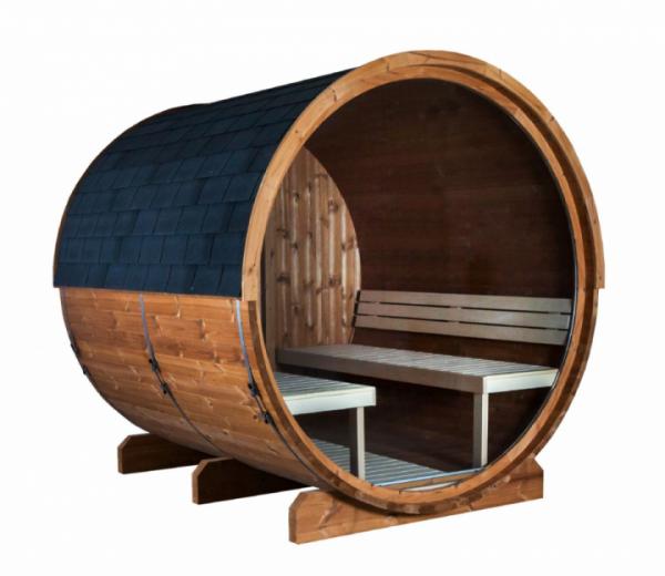 Barrel Sauna Harvia Kaski 220 View