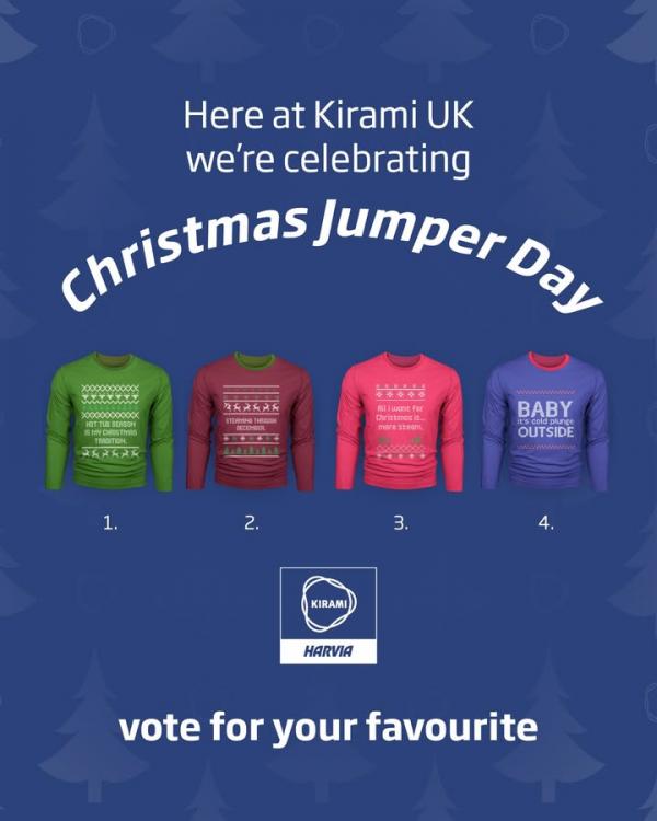🎄It's Christmas Jumper Day at Kirami UK! 🎄
We’re celebrating in style today with our festive jumpers and we’d love your help to keep the fun going!
We’ve come up with a few playful slogans for our tubs, saunas and cold tubs and now it’s your turn to choose.
💬 Vote for your favourite slogan in the comments!
#ChristmasJumperDay #KiramiUK #FestiveFun #TeamKirami #WellnessLife #HaveYourSay #ChristmasSpirit #CosyVibes #HolidayCheer 🎄It's Christmas Jumper Day at Kirami UK! 🎄
We’re celebrating in style today with our festive jumpers and we’d love your help to keep the fun going!
We’ve come up with a few playful slogans for our tubs, saunas and cold tubs and now it’s your turn to choose.
💬 Vote for your favourite slogan in the comments!
#ChristmasJumperDay #KiramiUK #FestiveFun #TeamKirami #WellnessLife #HaveYourSay #ChristmasSpirit #CosyVibes #HolidayCheer